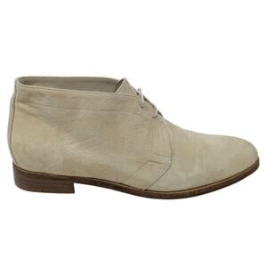 Jenni Kayne Beige Suede Desert Ankle Chukka Boots Size 38 Made in Italy